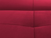 Sofa MODES  L 3 os. rozkł. -  soczysta żurawina (rv61), czarny