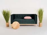 Sofa by-TOM 2 os. - avocado(rv38), naturalny