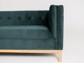 Sofa by-TOM 3 os. - avocado(rv38), naturalny