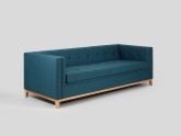 Sofa by-TOM 3 os. rozkł. - morskie fale(et85), naturalny