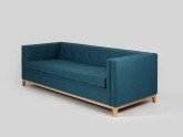 Sofa by-TOM 3 os. rozkł. - morskie fale(et85), naturalny