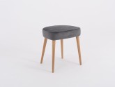 Taboret KIKO- szary bez(rv96), naturalny