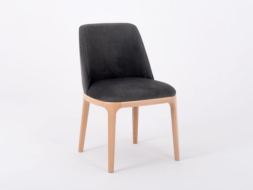 Krzesło LULU- szary bez(rv96), naturalny