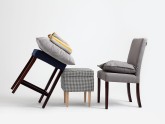 Krzesło WILTON CHAIR 98 - stalowy(et91), orzech