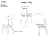 Krzesło POLLY - naturalny