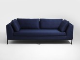 Sofa AMBIENT 3 os. - atramentowy(et80), czarny