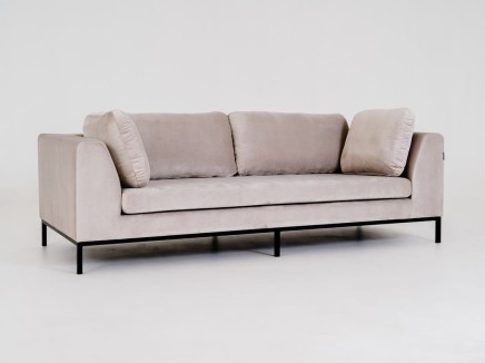 Sofa 3-osobowa AMBIENT - kokos (rv21) czarny