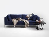Sofa AMBIENT 3 os. rozkł. - atramentowy(et80), czarny