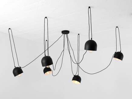 Lampa wisząca POPO 6 - czarny