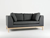 Sofa AMBIENT WOOD 2 os. rozkł. - bazalt(ml98), naturalny