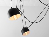 Lampa wisząca POPO 6 - czarny