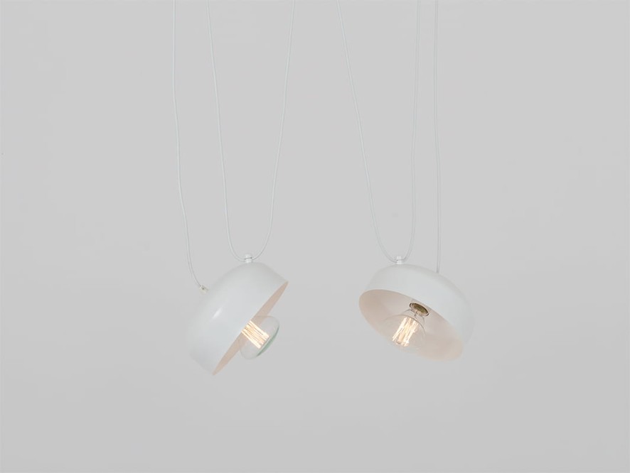 Lampa wisząca POPO FLAT 2 - biały