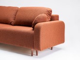 Sofa TRANGO 3os. rozkł. - (br13),czarny
