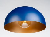 Lampa wisząca - LYKE, niebiesko-złota,