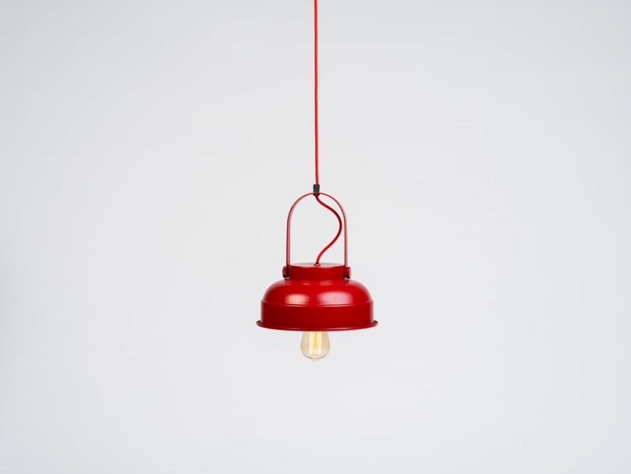 Lampa wisząca- SKALA , czerwony