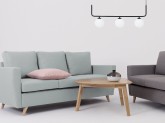Sofa LOVER 3 os. - platyna(et90), naturalny