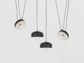 Lampa wisząca POPO FLAT 4 - czarny