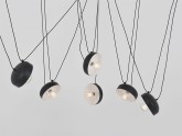 Lampa wisząca POPO FLAT 6 - czarny