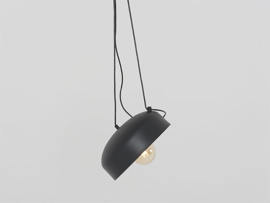 Lampa wisząca POPO FLAT L 1 - czarny