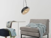 Lampa wisząca POPO FLAT L 1 - czarny