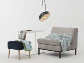Lampa wisząca POPO FLAT L 1 - czarny