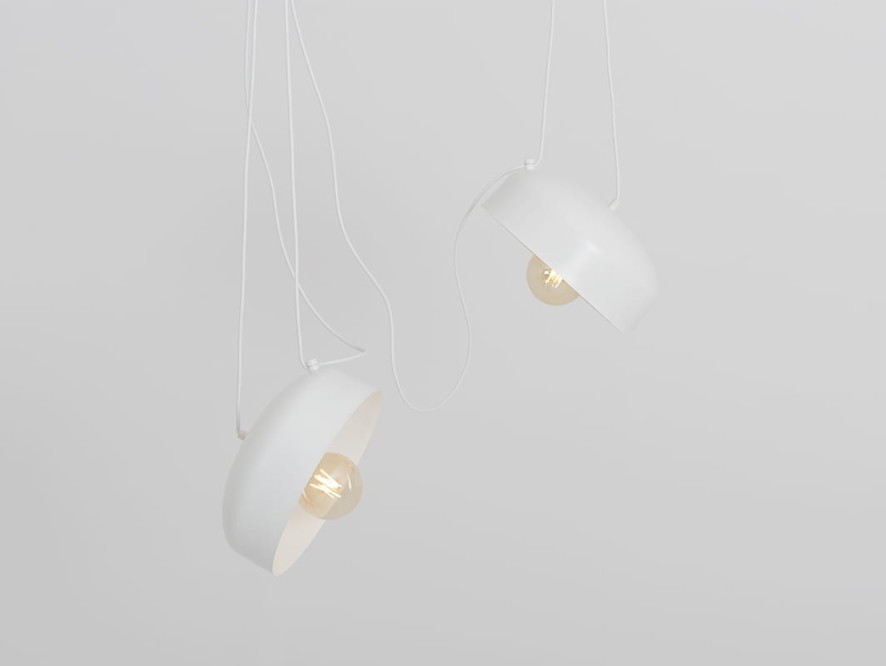 Lampa wisząca POPO FLAT L 2 - biały
