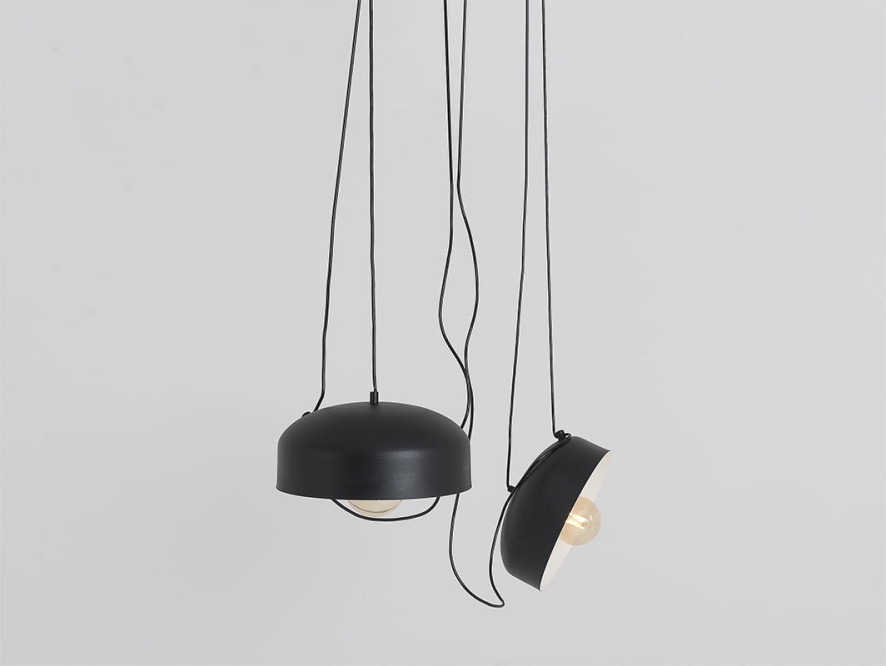 Lampa wisząca POPO FLAT L 2 - czarny