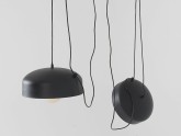 Lampa wisząca POPO FLAT L 2 - czarny