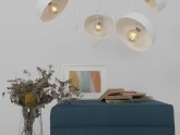 Lampa wisząca POPO FLAT L 4 - biały