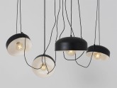 Lampa wisząca POPO FLAT L 4 - czarny
