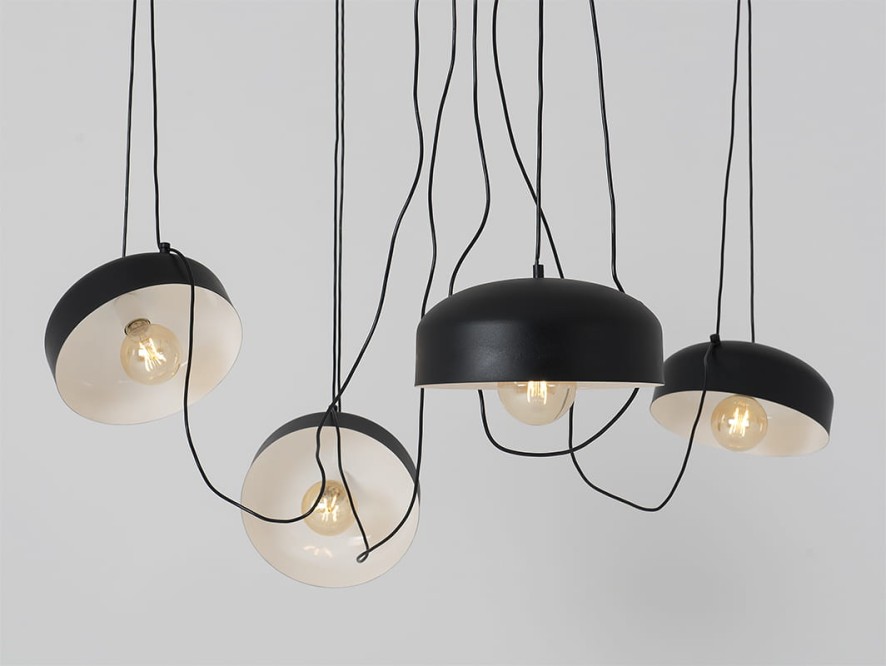 Lampa wisząca POPO FLAT L 4 - czarny