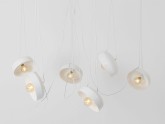 Lampa wisząca POPO FLAT L 6 - biały