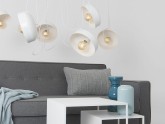 Lampa wisząca POPO FLAT L 6 - biały