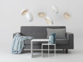 Lampa wisząca POPO FLAT L 6 - biały