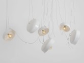 Lampa wisząca POPO FLAT L 6 - biały