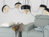 Lampa wisząca POPO FLAT L 6 - czarny