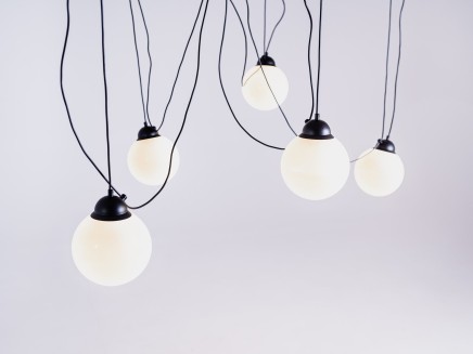 Lampa wisząca GLASS M 5 - czarny
