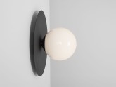 Lampa ścienna SKIVA BALL M - czarny