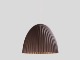 Lampa wisząca PLISSART L - brązowy/miedź