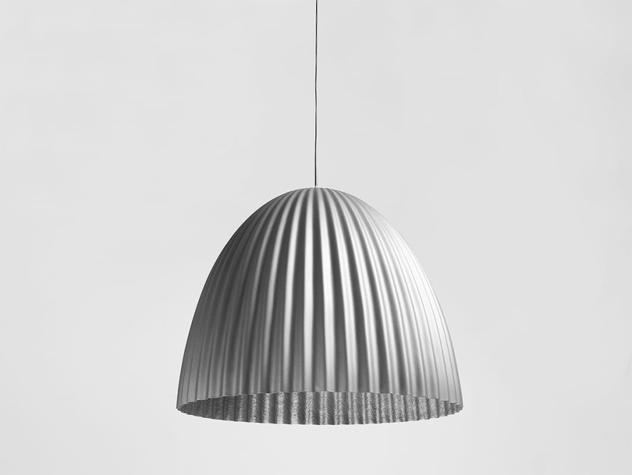 Lampa wisząca PLISSART L - srebrny
