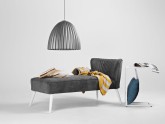 Lampa wisząca PLISSART L - srebrny