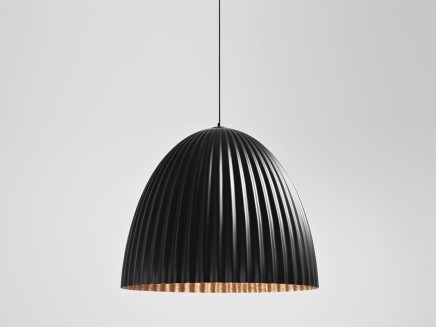 Lampa wisząca PLISSART M - czarny miedź