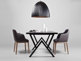 Lampa wisząca PLISSART M - czarny/miedź