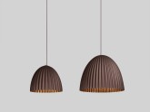 Lampa wisząca PLISSART M - brązowy/miedź