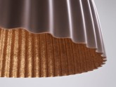 Lampa wisząca PLISSART M - brązowy/miedź