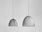Lampa wisząca PLISSART M - srebrny