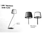 Lampa podłogowa SHADE FLOOR - klosz biały, biały