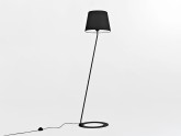 Lampa podłogowa SHADE FLOOR - klosz czarny, czarny