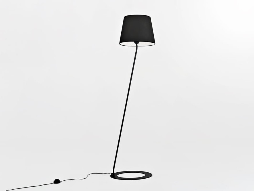 Lampa podłogowa SHADE FLOOR - klosz czarny, czarny