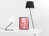 Lampa podłogowa SHADE FLOOR - klosz czarny, czarny